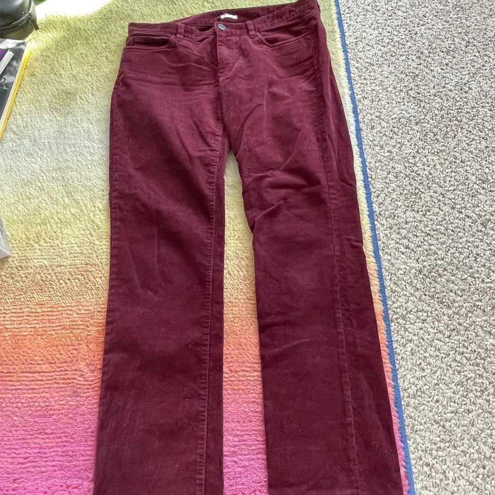 J. Crew Burgundy Matchstick Corduroys 29S - Picture 3 of 5